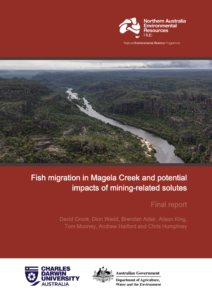 Fish migration in Magela Creek report front cover image